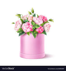 Realistic Pink Rose Flower Leaves Bouquet Vector Image On Vectorstock Pink Rose Flower Luxury Flower Bouquets Rose Flower