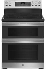 Double oven double oven (52) oven convection oven convection (218) propane (lp) convertible propane (lp) convertible (325) fingerprint resistant fingerprint resistant (48) oven light oven light (276) sealed burners sealed burners (229) timer timer (179) clock display clock display (165)show more; Ge 6 6 Cu Ft Double Oven Freestanding Electric Range Jbs86spss The Brick