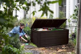 Kissenbox auflagenbox gartentruhe gartenbox truhe box polyrattan. Ondis24 Keter Kissenbox Brushwood Box 630l Garten Sitzbank Sitztruhe 2 Personen Xxl Gartenbox Geburstete Holzoptik Auflagenbox Kissentruhe Regensicher Garten Gartenmobel Zubehor Ayurvedanetworkbhu Com