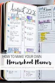Diy Homeschool Planner For The Artistically Challenged Homeschool Lesson Planner Homeschool Planner Homeschool Organization