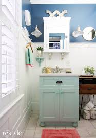 Contain bathroom clutter with vintage wooden drawers. Small Bathroom Ideas With Vintage Decor Home Projects Makeovers