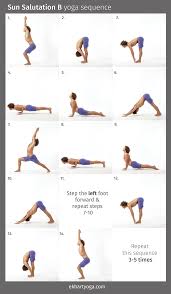 Learn How To Do A Basic Sun Salutation B And Synchronise Your Breath To The Movements Of Your Body Sun Salutation Sequence Sun Salutation B Yoga Sun Salutation