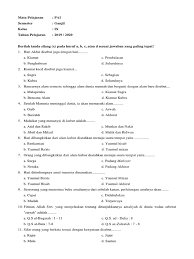 Surat tersebut ditujukan kepada orang, kelompok masyarakat atau instansi tertentu. Soal Agama Islam Kelas 9