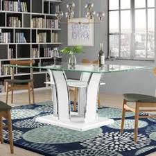 Kingsdown Modern Glass Dining Table In 2020 Glass Top Dining Table Rectangle Dining Table In Kitchen Modern Glass Dining Table