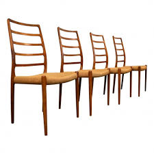 Set Of 4 Model 82 Dinner Chairs By Niels O Moller For J T Moller Mobelfabrik 1960s Chair Lounge Chair Design Antique Dining Room Chairs