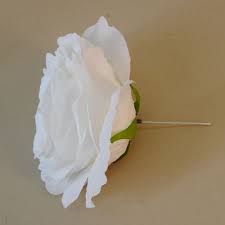 Atbtgtr artificial fake flowers silk white rose eucalyptus leaves berries flower arrangements wedding bouquets decorations plastic floral table centerpieces (large white). Large Artificial Roses White On Short Wire Stem Silk Flowers