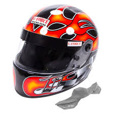 G Force 3025smlbk Pro Vintage Full Face Reinforced Plastic Racing Helmet Black S Size