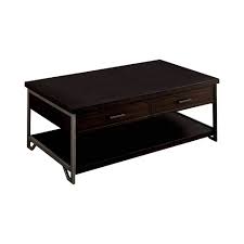 Overall dimensions are 15 w by 9.75 d by 7.25 h. Del Bene 2 Drawer Coffee Table Dark Oak Mibasics Target