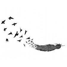Birds In Flight Tattoo Meaning My Tattoo 3 Free Spirit Youth Go With The Wind Feather With Birds Tattoo Feather Tattoos Free Spirit Tattoo
