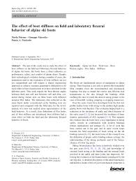Pdf The Effect Of Boot Stiffness On Field And Laboratory