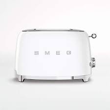 Smeg kitchen electric cooktop ceramics appliances black ceramica gadgets pottery accessories. Smeg Matte White Toaster Reviews Crate And Barrel