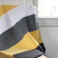 Black And White Striped Crochet Blanket Simple Instructions On Making This Modern Crochet Blanket Good For Beginners Includes Color Na Modern Crochet Blanket Modern Crochet Crochet Blanket Patterns