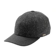 Wigens Lars Grey Tweed Baseball Cap Earlaps