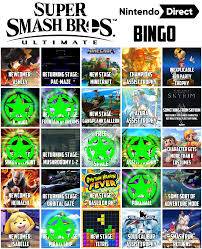 Not gonna lie though, that in the first half of 2021 bothers me, a lot, for 50 minutes i was thinking botw2, mp4 and. Post And Discuss Your Smash Direct Bingo Cards Smashboards