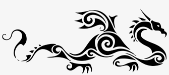 Dragon tattoo on upper body. Tribal Dragon Tattoo Transparent Png 1000x399 Free Download On Nicepng