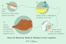 Measure the area that's covered in mold or mildew to find out how much area it covers. How To Clean Moldy Leather Clothes And Shoes