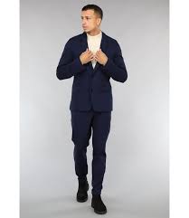 Donkerblauw Heren Pak