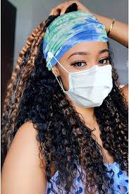 Efdagsad Boho Button Headband Women Wide Mask Hair Band with Button Boho  Elastic Sports Headwear Yoga Ear Saver Hair Band Workout Headwrap (F) : Buy  ...