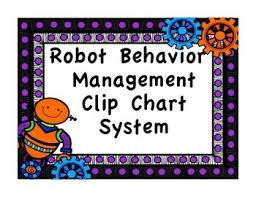 Clip Chart Behavior Management System Robot Theme