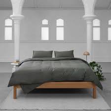 Green bedding collections are peaceful, calming and earthy. Hunter Green Bedding Eden Cotton The Sheet Society