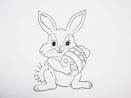I illustrated this little rabbit the other day and decided to make. How To Draw An Easter Bunny Ehow Bunny Drawing Easter Drawings Cute Little Drawings