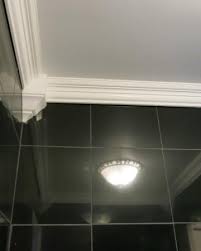 In our master bath i have crown but the walk in shower is tiled on all six sides of the cube. Crown Molding In Mid Century Modern Bathroom Picture Of The Inn At Cocoa Beach Tripadvisor