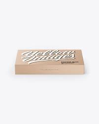 Download Kraft Paper Box Mockup In Box Mockups On Yellow Images Object Mockups