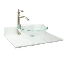 25 X 19 Narrow Crystallized Glass Stone Vessel Sink Vanity Top Bathroom Vessel Sink Vanity Stone Vessel Sinks Bathroom Top