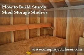 Though this might seem a bit costly, it will prove cheaper than paying a concrete contractor $1,000 or more to pour a slab for the shed. How To Build Shed Storage Shelves