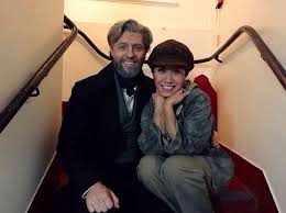 Peter Lockyer Val Valjean And Rachelle Ann Go As George When She Is Not On Playing Fantine Backstage Lesmis Les Miserables George Val