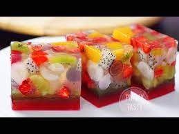 Or until wooden pick inserted in center comes out clean. Agar Jelly Fruit Cake Recipe à¹€à¸„ à¸à¸§ à¸™à¸œà¸¥à¹„à¸¡ Hot Thai Kitchen Youtube Fruitcake Recipes Fruit Jelly Fruit Cake