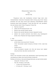 Jika anda mempunyai kadar denyutan yang tinggi kajian yang dibuat oleh cornelissen pada tahun 2009 telah mendapati bahawa mereka yang bersenam selama sejam sehari dengan senaman intensiti. 4 Pengukuran Tanda Vital