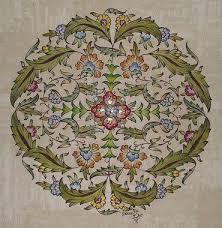 Melike Nur Guclu Tezhip Islami Sanat Cicekli Desenler