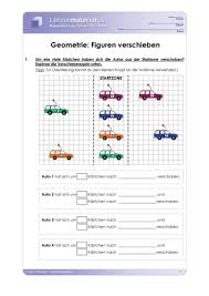 Arbeitsblatt Geometrie Figuren Verschieben Lehrermaterial De