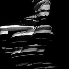 New users enjoy 60% off. Horizontal Stripe Projection On Model 1960s Giclee Print John French Art Com