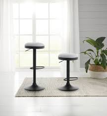 Finebuy barhocker korsika hocker bezug kunstleder höhenverstellbar design barstuhl mit rückenlehne chrom 110 kg ohne rollen verstellbar designer tresenstuhl mit lehne drehbar für. Homexperts Barhocker Eve Set 2er Drehbar Mit Hohenverstellung Online Kaufen Otto