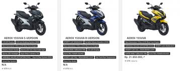 Aerox 155vva digerakkan oleh mesin 155.1 cc dengan transmisi variable kecepatan. Harga Yamaha Nvx Atau Aerox 155 Sudah Keluar Di Indonesia Lebih Murah Berbanding Nmax Tanpa Abs Paultan Org