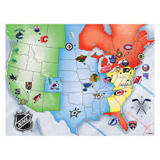 Examining every team and the new divisions. Masterpieces Nhl Map Puzzle 500 Piece Walmart Com Walmart Com