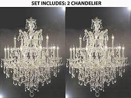 Set Of 2 Maria Theresa Swarovski Crystal Trimmed Chandelier Lighting Gallery 67