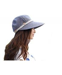 Km Korean Version Uv Protection Hat Beach Hat Large Brimmed Sun Cap Denim Blue Ch11yq9mz5b Uv Protection Hat Beach Hat Sun Cap