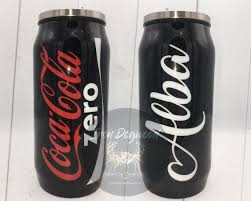 Coke Zero Soda Pop Can Custom Glitter Tumbler Personalized Yeti Hogg Stainless Steel Drinkware In 2020 Coke Custom Glitter Pop Cans