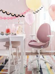 Hattefjall Office Chair With Armrests Gunnared Light Brown Pink White Ikea Office Chair Chair Ikea