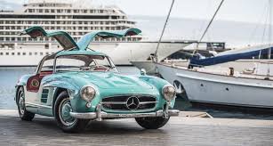 1957 Mercedes 300 Sl Gullwing Coupe In Teal Carros Incriveis Carros Auto