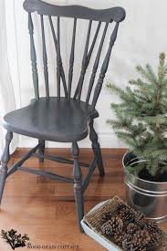 Painted Black Side Chair The Wood Grain Cottage Painted Wood Chairs Black Side Chair Chalk Paint Chairs