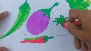 Simple step by step tutorial on drawing vegetables. Super Draw Tausi How To Draw Vegetables Easy And Simple Winter Vegetables Drawing For Kids Super Draw Tausi Facebook