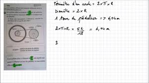 Monplanmaths Calcul Du Diamietre D Une Roue De Velo Youtube