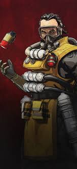 Apex Legends Caustic Mobile Wallpaper Mobile Wallpaper Game Character Design Legend Drawing
