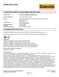 Maybe you would like to learn more about one of these? Cabot S Danish Oil Msds