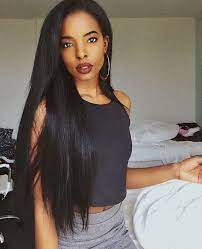 Long Straight Hair Hoop Earrings Ebony Hair Straight Hairstyles Haircuts For Long Hair