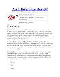 Aaa's policies are underwritten by several insurance companies. Doc Aaa Insurance Review Markus Budiarso Academia Edu